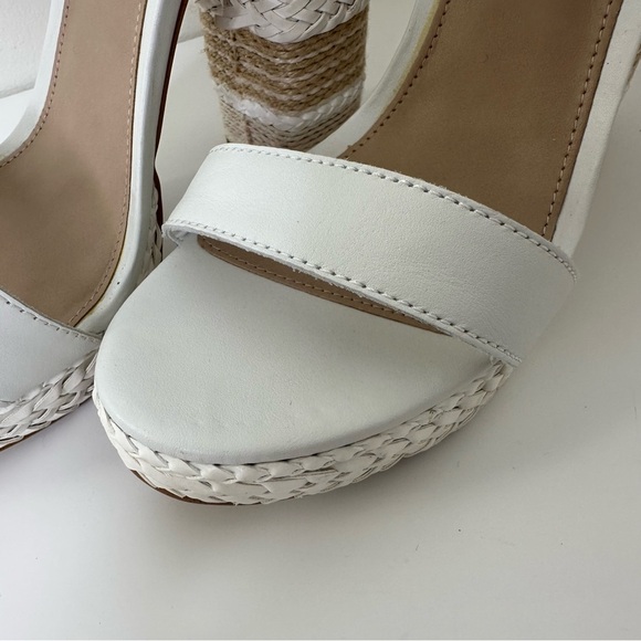 Aldo huglag white sandals heels size 8.5 - Picture 3 of 16